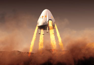 Özel Uzay Modülü Mars gezegenine indi