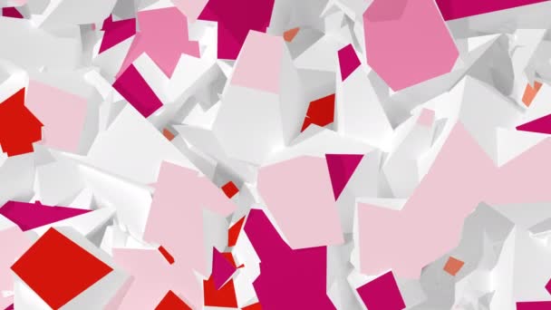 Résumé Contexte numérique. Version avec des couleurs rose, blanc et rouge 