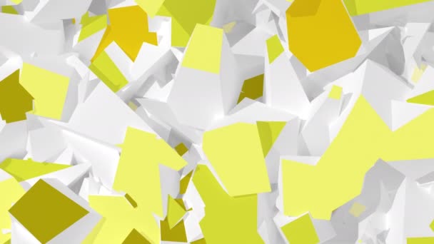 Fondo digital abstracto. Versión con colores amarillos — Vídeos de Stock