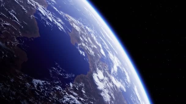 Föld Bolygó Csodálatos Kilátás Űrből Uhd 3840X2160 Seamless Looped Realistic — Stock videók