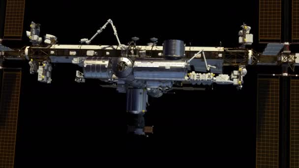 4K. Vol De La Station Spatiale Internationale. Canal Alpha. Animation 3D .