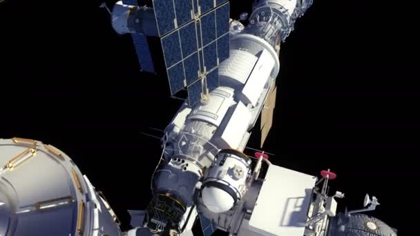 4K. Estação Espacial Internacional . — Vídeo de Stock
