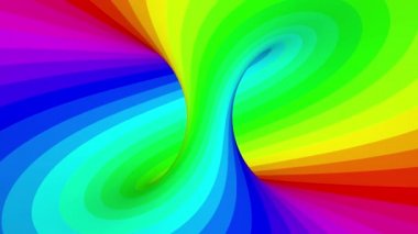4 bin. Gökkuşağı Hipnotik Çizgileri. Kusursuz Döngü.