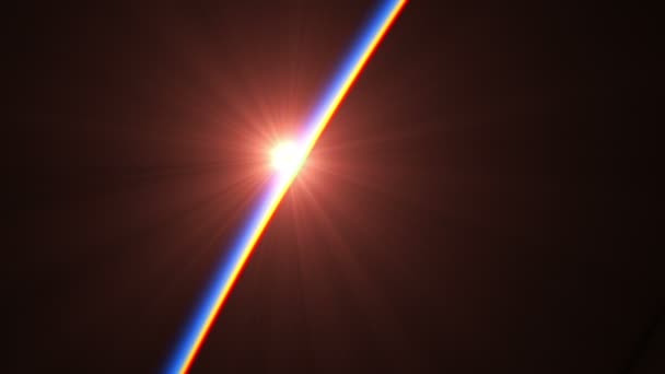 4K 。大きなハリケーンの上で日の出。宇宙から見た惑星地球の眺め. — ストック動画