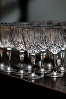 Akşam yemeği, parti, düğün ya da Noel için güzel bir şarap takımı.