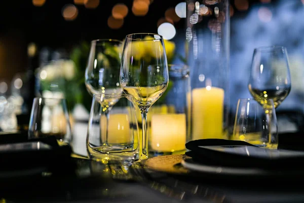 식사와 제품을 아름다운 결혼식을 위해서 결혼식 행사를 결혼식 레스토랑 — 스톡 사진