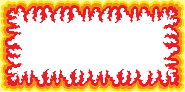 Flame Frame - Large — Stock Vector