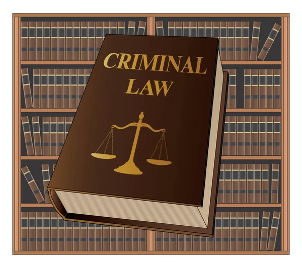 Diseño de Derecho Penal — Archivo Imágenes Vectoriales