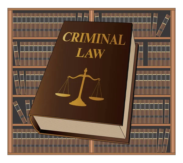 Criminal Law Design — Stock Vector