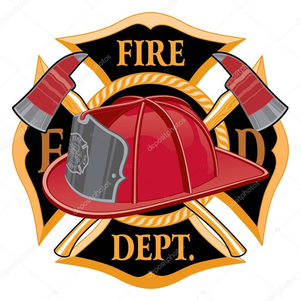 Fire Department Cross Symbol