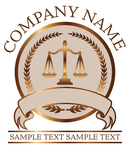 Закон или печать юриста - Золотой с весами правосудия является иллюстрацией адвоката или юридического бюро печати или эмблемы дизайн, который включает в себя графические изображения герба, баннера, и весы символа правосудия с местом для вашего собственного текста
.