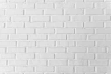 Beyaz tuğla duvarın farklı manzarası, şık beyaz duvar, onarımdan sonra beyaz tuğla duvar.