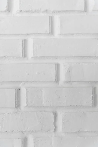 Крупный План Стены Белого Кирпича Фон Белого Кирпича Текстура — стоковое фото