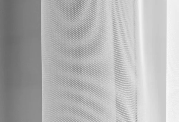 白いチュール生地の抽象的な背景 白いチュールの背景 選択的な焦点 — ストック写真