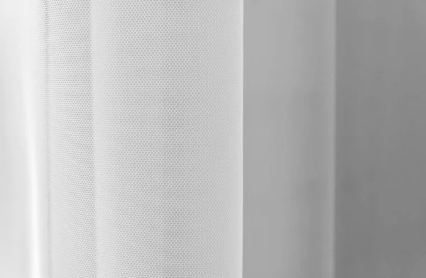 白いチュール生地の抽象的な背景 白いチュールの背景 選択的な焦点 — ストック写真