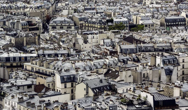 Στέγες Του Παρισιού Κοντινό Πλάνο Στις Στέγες Της Γαλλικής Πρωτεύουσας — Φωτογραφία Αρχείου