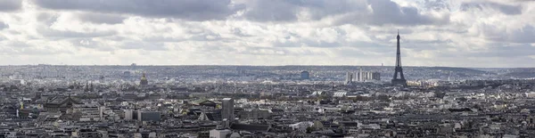 Panorama París Con Torre Eiffel Visible — Foto de Stock