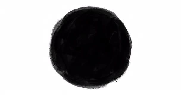 Black Circle Middle White Frame Frame Frame Animation — 비디오