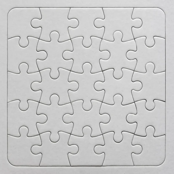 Close Blanco Witte Puzzel Textuur — Stockfoto