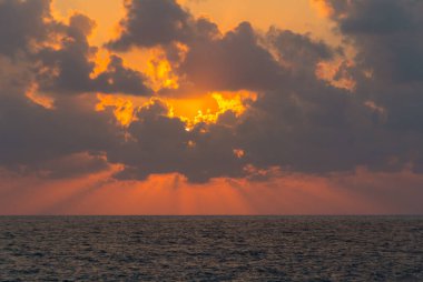 Güzel bir akşam sunset Bulvarında Akdeniz