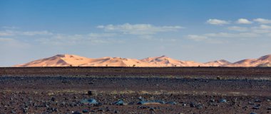 Sahra Çölü, Merzouga, Fas - Panorama kumulları