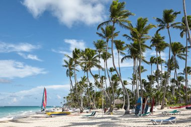 Beach Punta Cana, tatil. Dominik Cumhuriyeti.