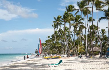 Beach Punta Cana, tatil. Dominik Cumhuriyeti.