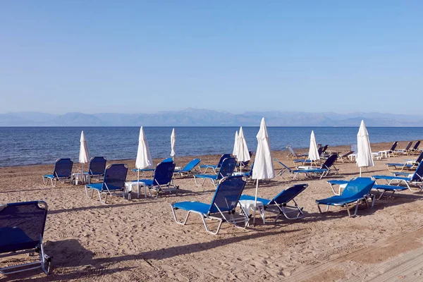 Sidari Insel Korfu Griechenland Sonniger Tag Ohne Menschen Strand — Stockfoto