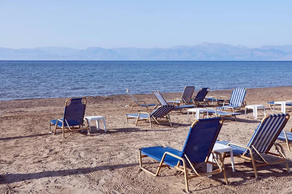 Sidari Korfu Grekland Solig Dag Med Några Människor Stranden — Stockfoto