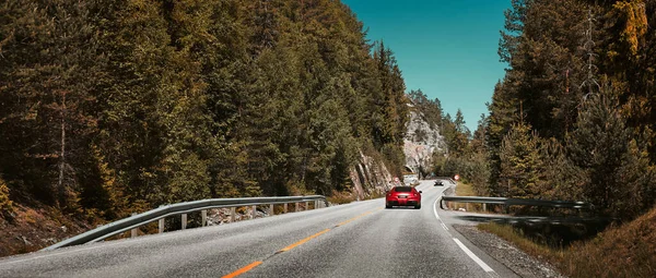 Rjukan Norway 2016 Ferrari F12 Mclaren 570S Road — Stock Photo, Image