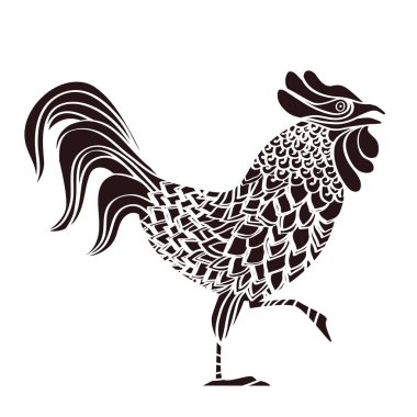 Horozun vektör illüstrasyonu
