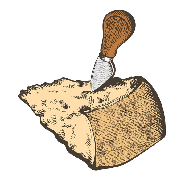 bıçak ile parmesan peyniri