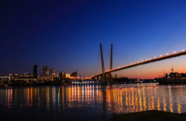 Golden Bridge Vladivostok — Stock Photo, Image