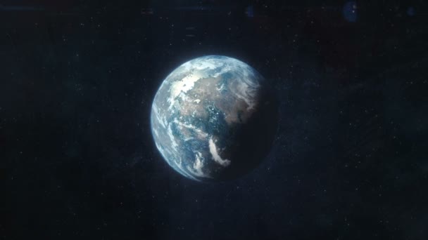 Приближается к экзопланете — стоковое видео
