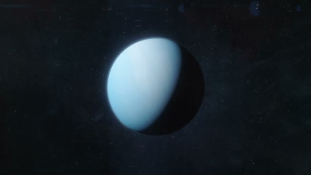 Приближаясь к планете Нептун — стоковое видео