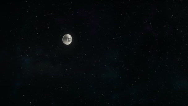 Капсула подорожує до Юпітера — стокове відео