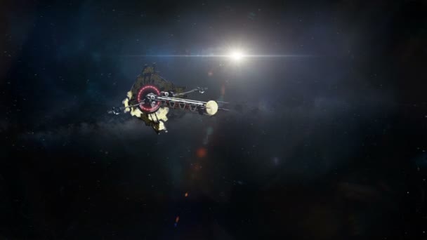 Колоніальний корабель наближається до екзопланети Відеокліп