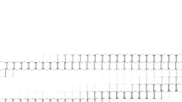 Cubos tercios inferiores grandes se multiplican — Vídeo de stock