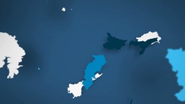 Hindistan Mavi ve Beyaz