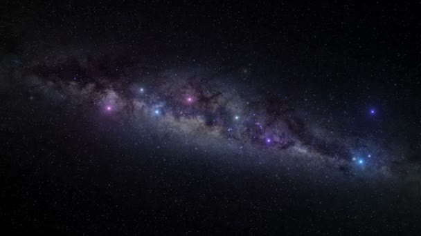 Viagem ao Centro da Galáxia — Vídeo de Stock