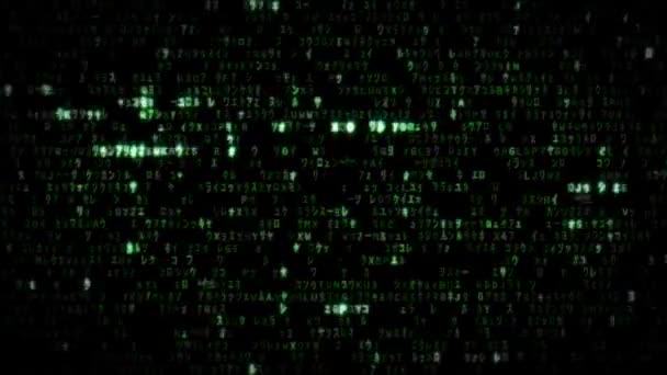 Matrix Symbolen code — Stockvideo
