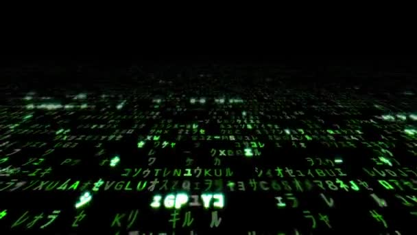 Matrix-Symbolcode — Stockvideo