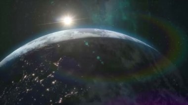 Güzel yeryüzü gün doğumu