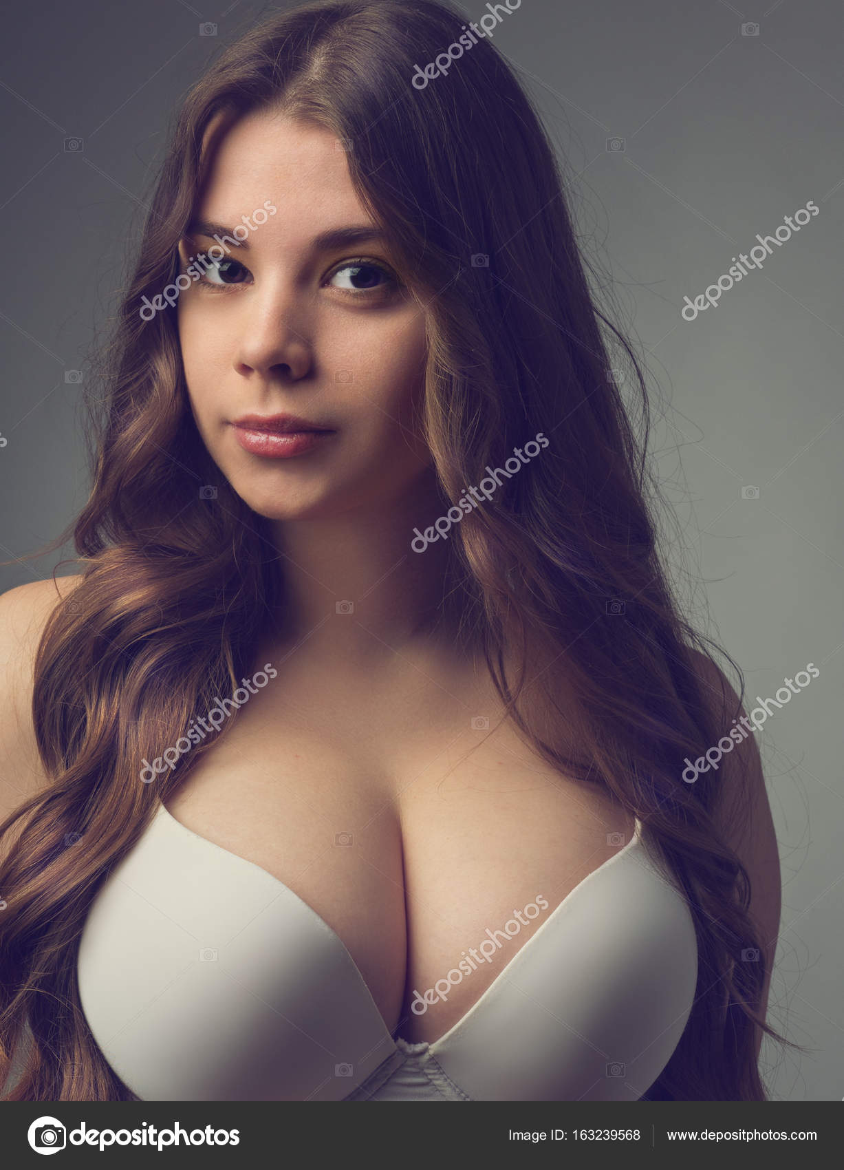Big tits posing
