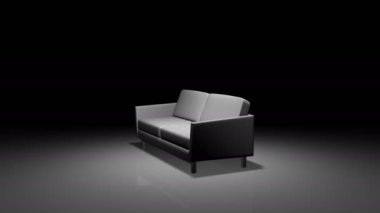 Animasyon kanepe ve dönme