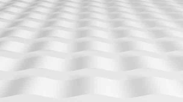 Textura Onda Blanca Movimiento Suave Fondo Abstracto Para Presentación Negocios — Vídeos de Stock