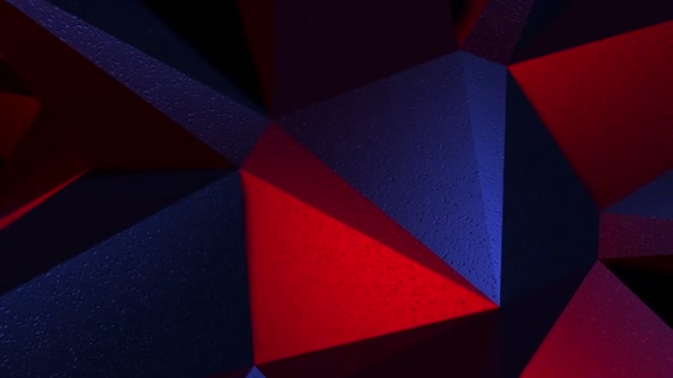 Animation Texture 3D de triangles rotatifs.Fond abstrait pour la présentation de l'entreprise .