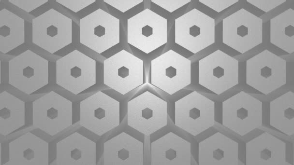 Animation Υφή Του Hexagons Κίνηση Slow Motionhoneycombs Abstract Φόντο Για — Αρχείο Βίντεο