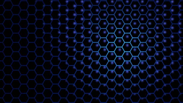 Animering Struktur Hexagoner Motionslow Motionhoneycombs Abstrakt Bakgrund För Företagspresentation — Stockvideo