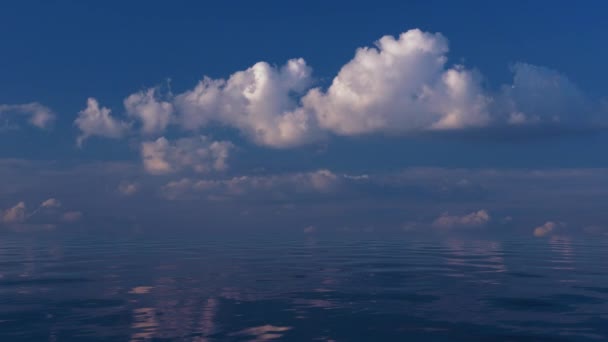Tropische Landschaft Meer Auf Einem Hintergrund Von Wolken — Stockvideo